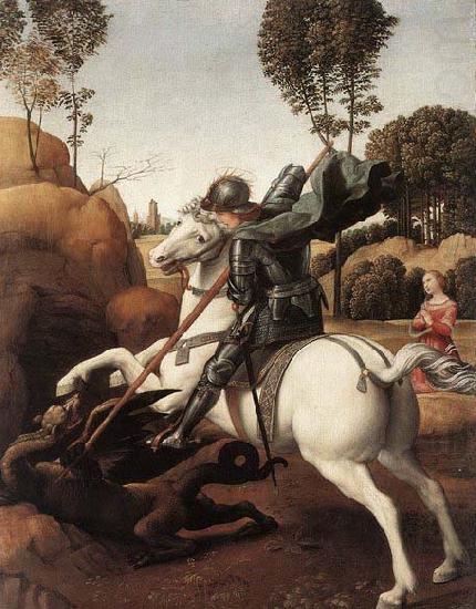 RAFFAELLO Sanzio St George and the Dragon china oil painting image
